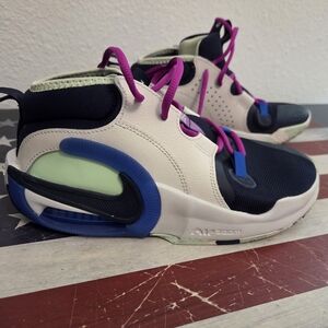 Nike Kids' Air Zoom Basketball Shoes - Black and Blue